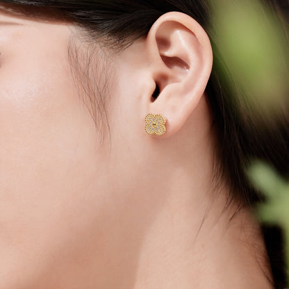[baslovejewels]Four Leaf Clover Fashion Earrings