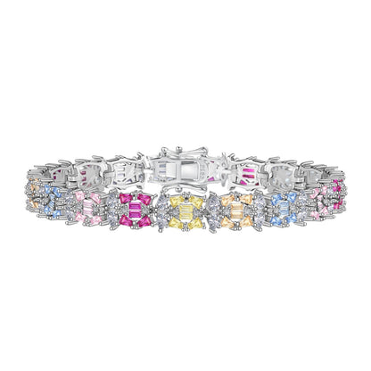 [baslovejewels]Delicate Colorful Multi Cut Party Bracelet