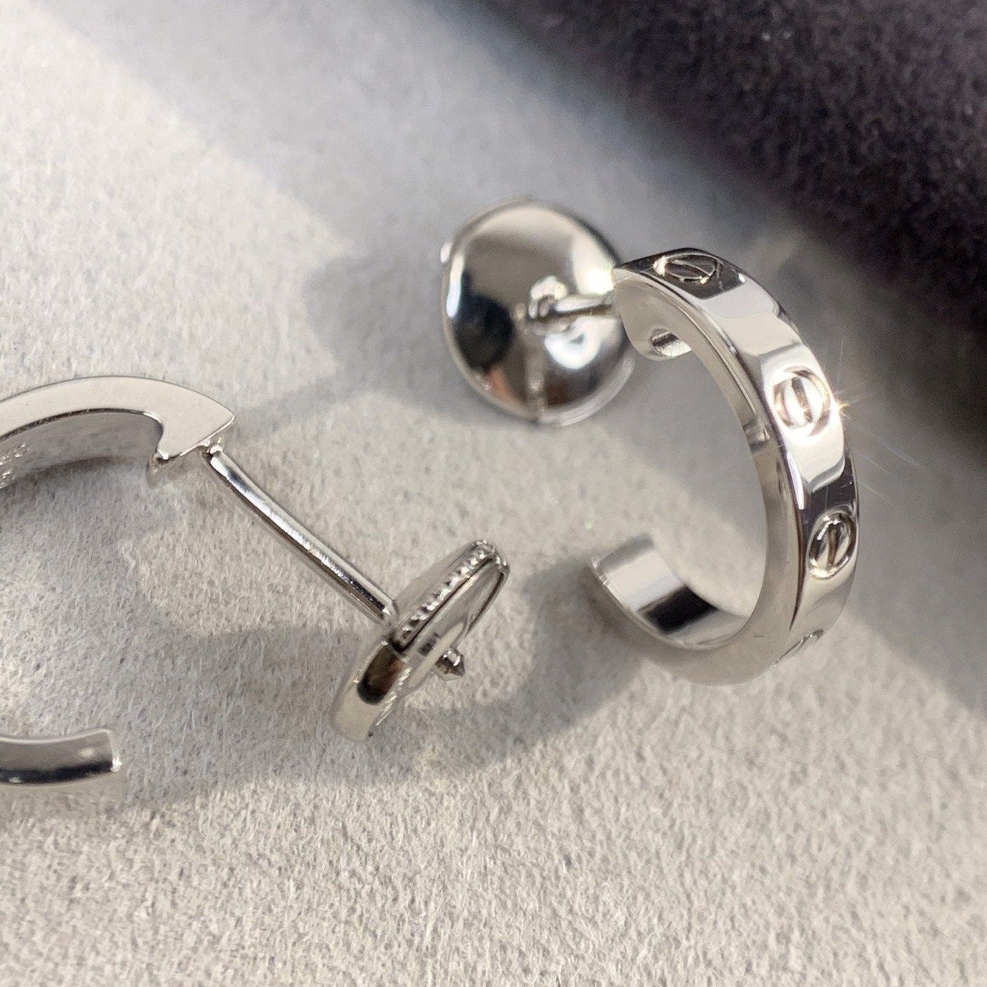 [baslovejewels]LOVE EARRINGS 2.65MM SILVER