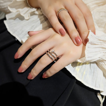 [baslovejewels]JUSTE RING 1.8MM SILVER DOUBLE ROW