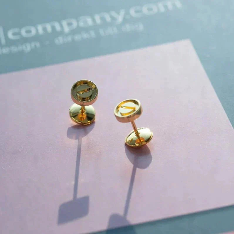 [baslovejewels]LOVE EARRINGS GOLD 10MM
