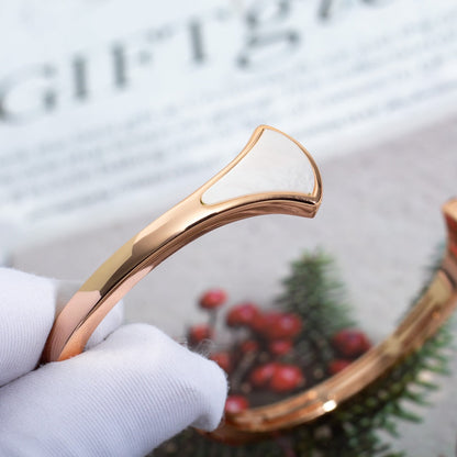 [baslovejewels]DREAM BRACELET OPEN PINK GOLD MOP DIAMOND