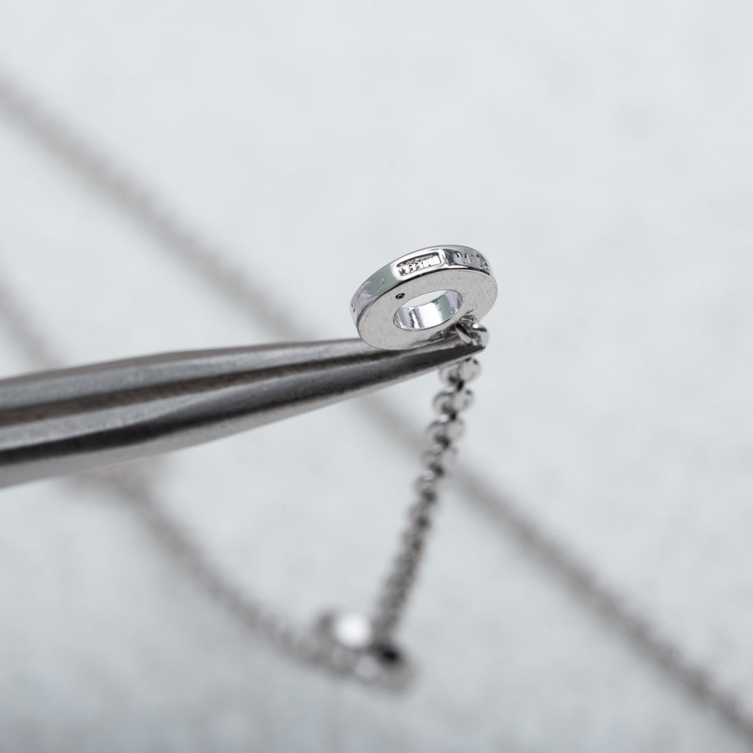 [baslovejewels]PARENTESI NECKLACE SILVER DIAMOND