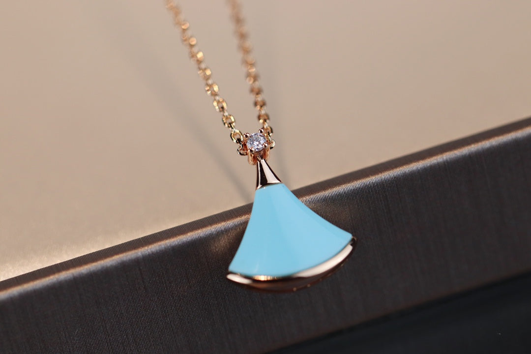 [baslovejewels]DREAM NECKLACE TURQUOISE PINK GOLD
