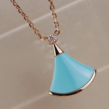 [baslovejewels]DREAM NECKLACE TURQUOISE PINK GOLD