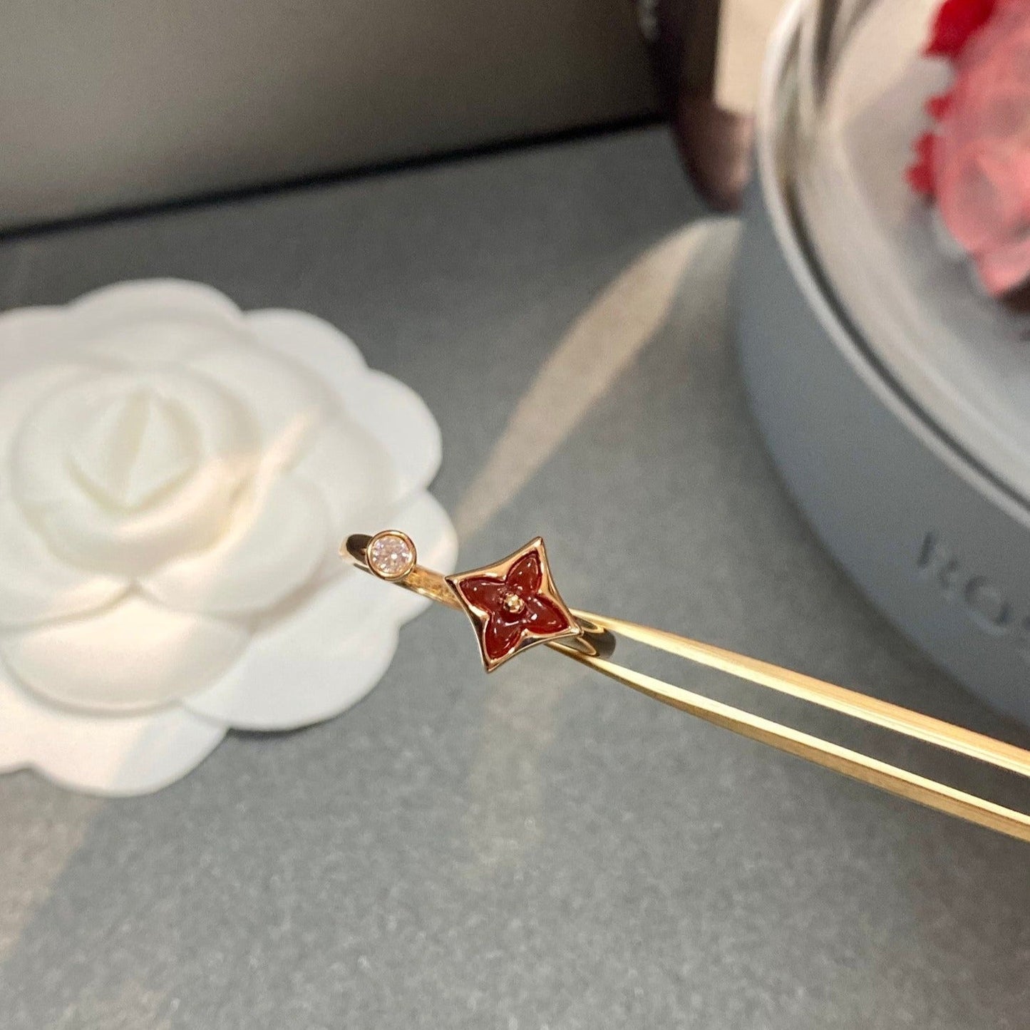 [baslovejewels]STAR 1 DIAMOND OPEN RING