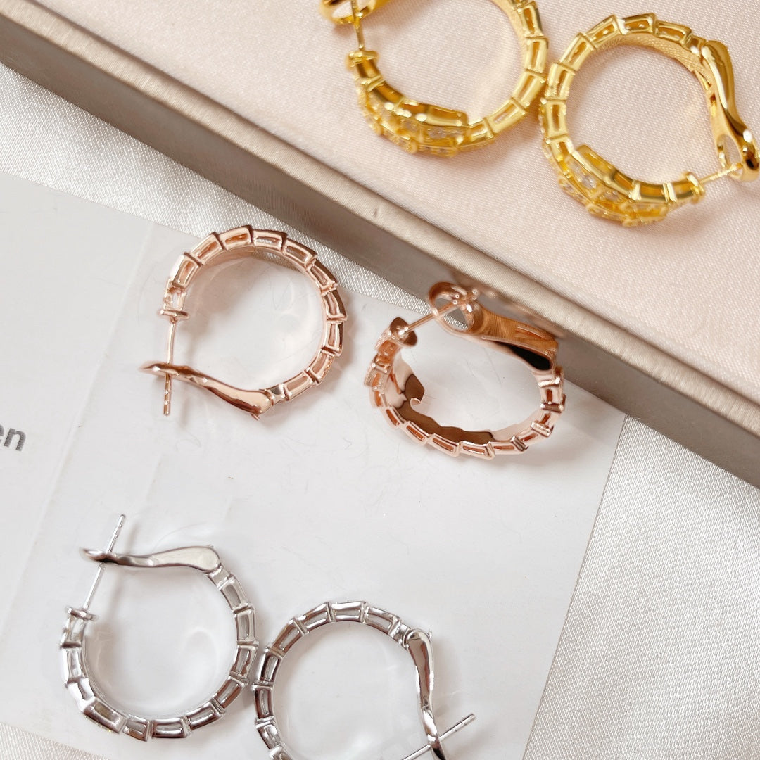 [baslovejewels]SERPENTI EARRINGS DIAMOND