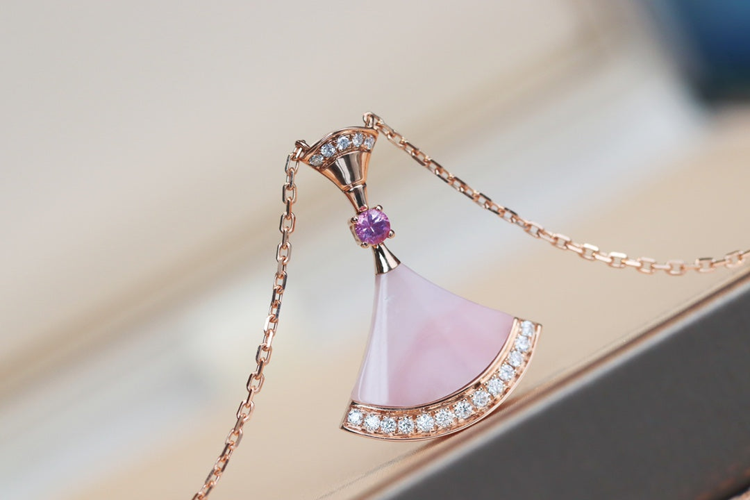 [baslovejewels]DREAM NECKLACE PINK MOP DIAMOND