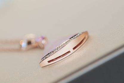 [baslovejewels]DREAM NECKLACE PINK MOP DIAMOND