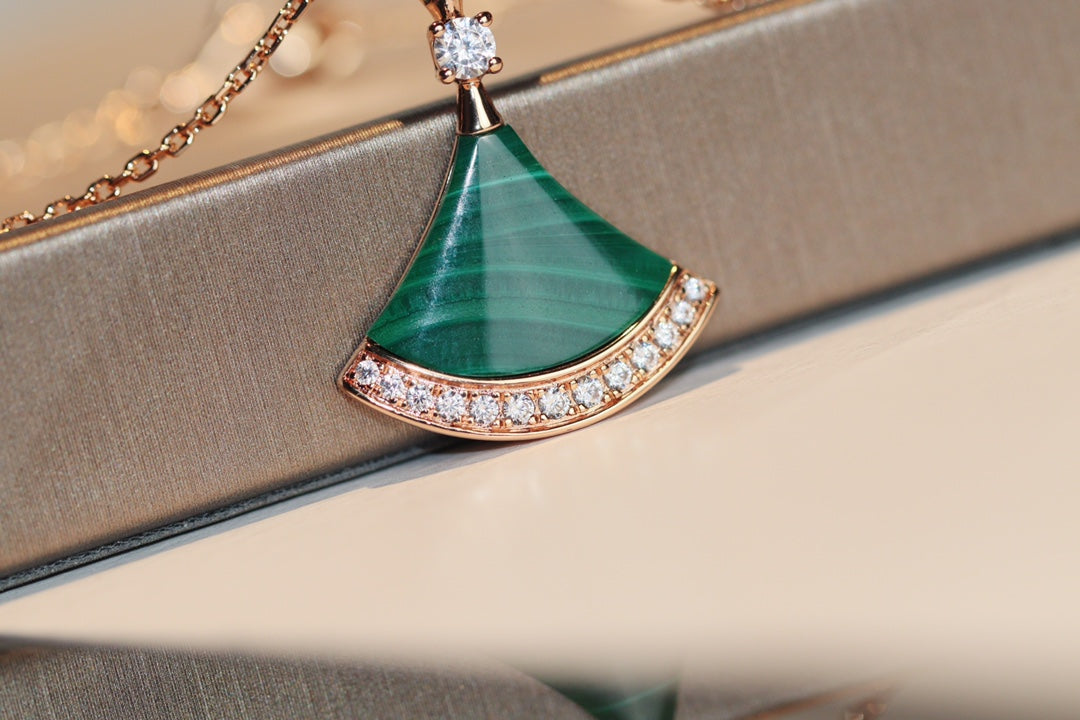 [baslovejewels]DREAM NECKLACE MALACHITE DIAMOND