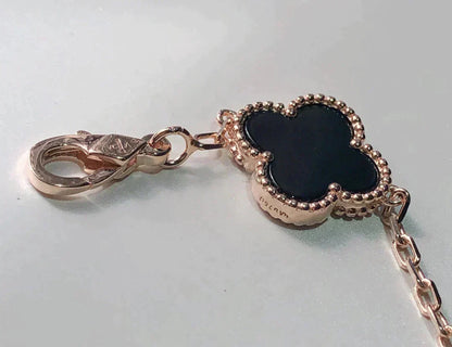 [baslovejewels]CLOVER 5 MOTIFS MULTICOLOR  BRACELET