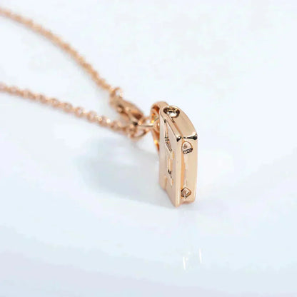 [baslovejewels]AMULETTE PEDANT ROSE GOLD NECKLACE