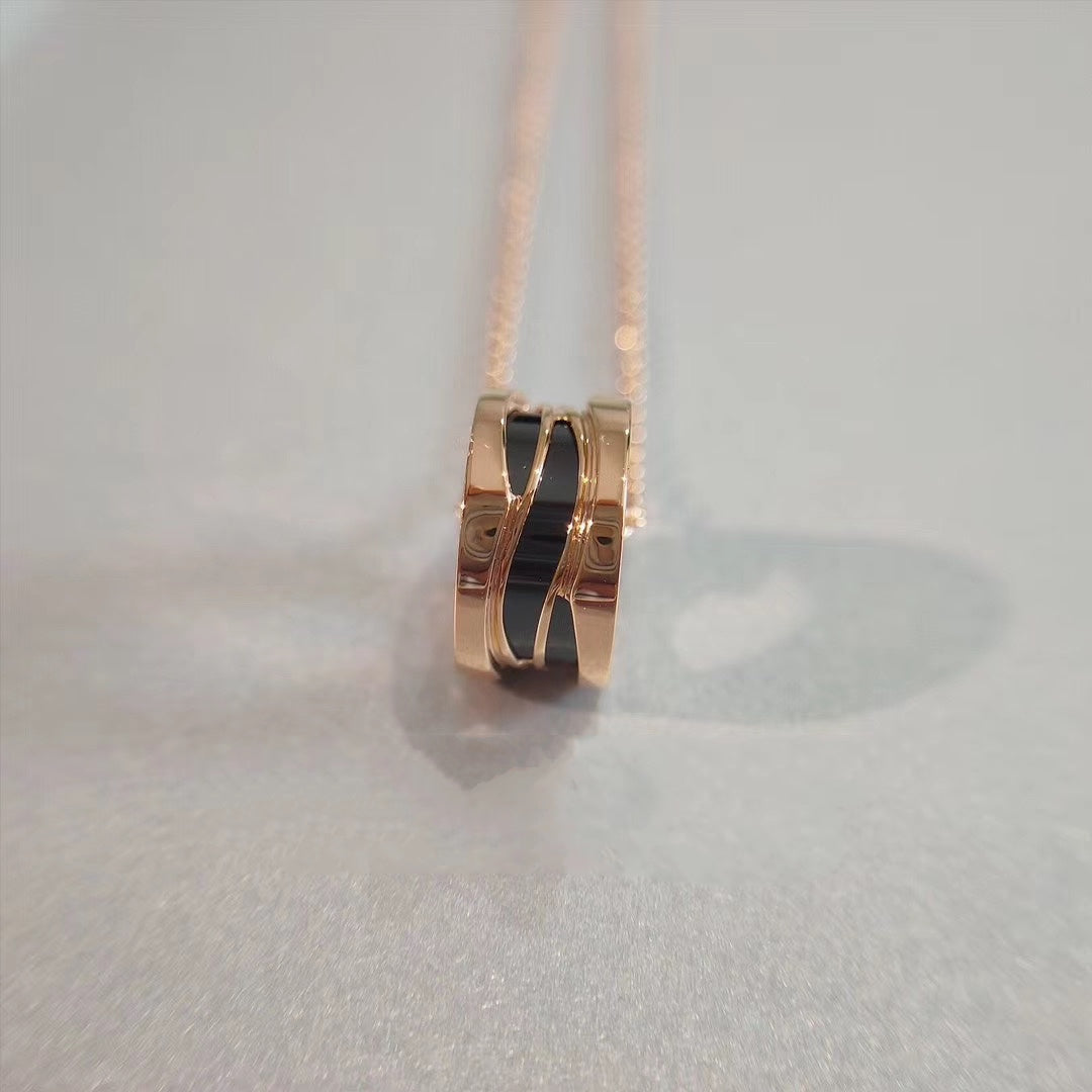 [baslovejewels]ZERO 1 NECKLACE PINK GOLD