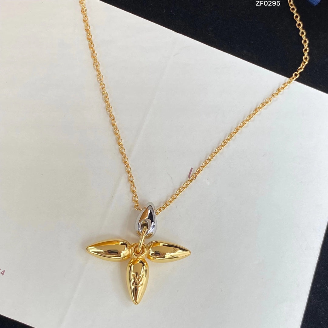 [baslovejewels]LOUISETTE PEDANT GOLD NECKLACE