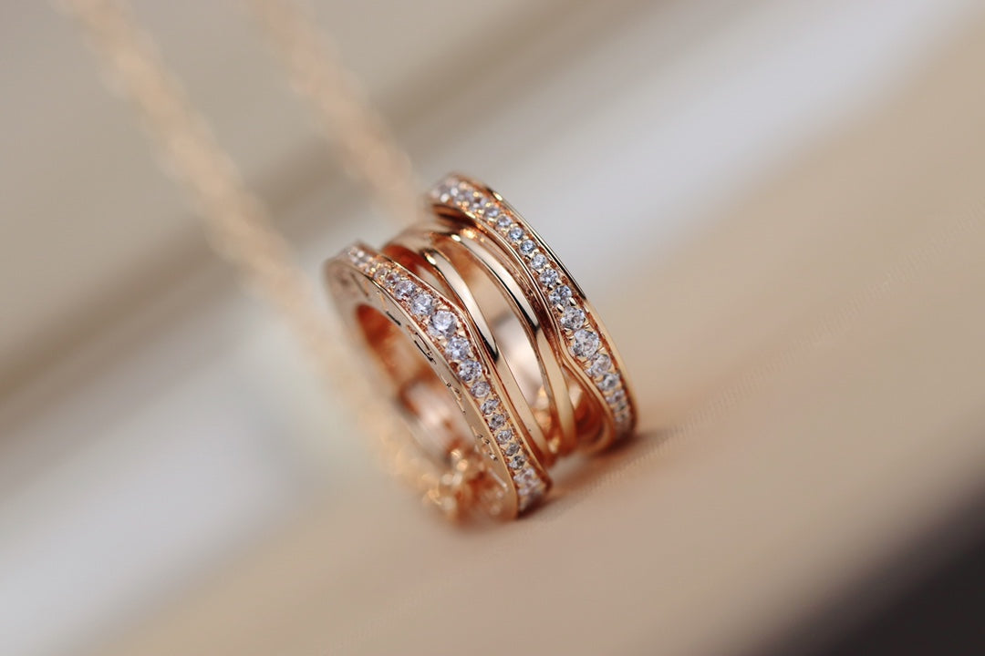 [baslovejewels]ZERO 1 PINK GOLD NECKLACE