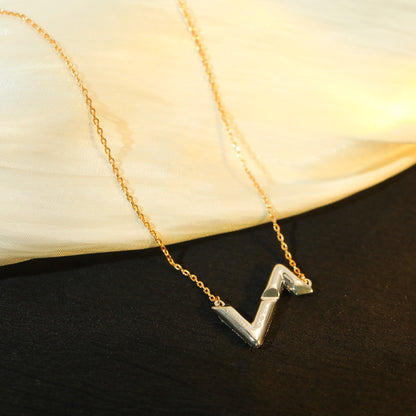 [baslovejewels]VOLT SILVER DIAMOND PEDANT NECKLACE