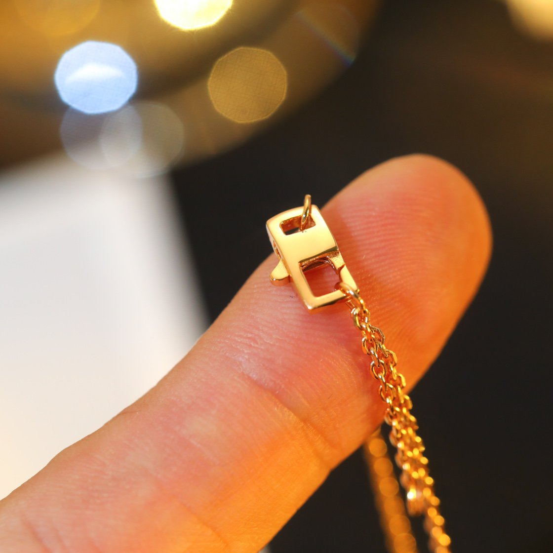 [baslovejewels]STAR AND SUN DIAMOND PINK GOLD NECKLACE