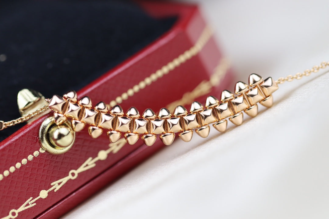 [baslovejewels]CLASH PINK GOLD NECKLACE