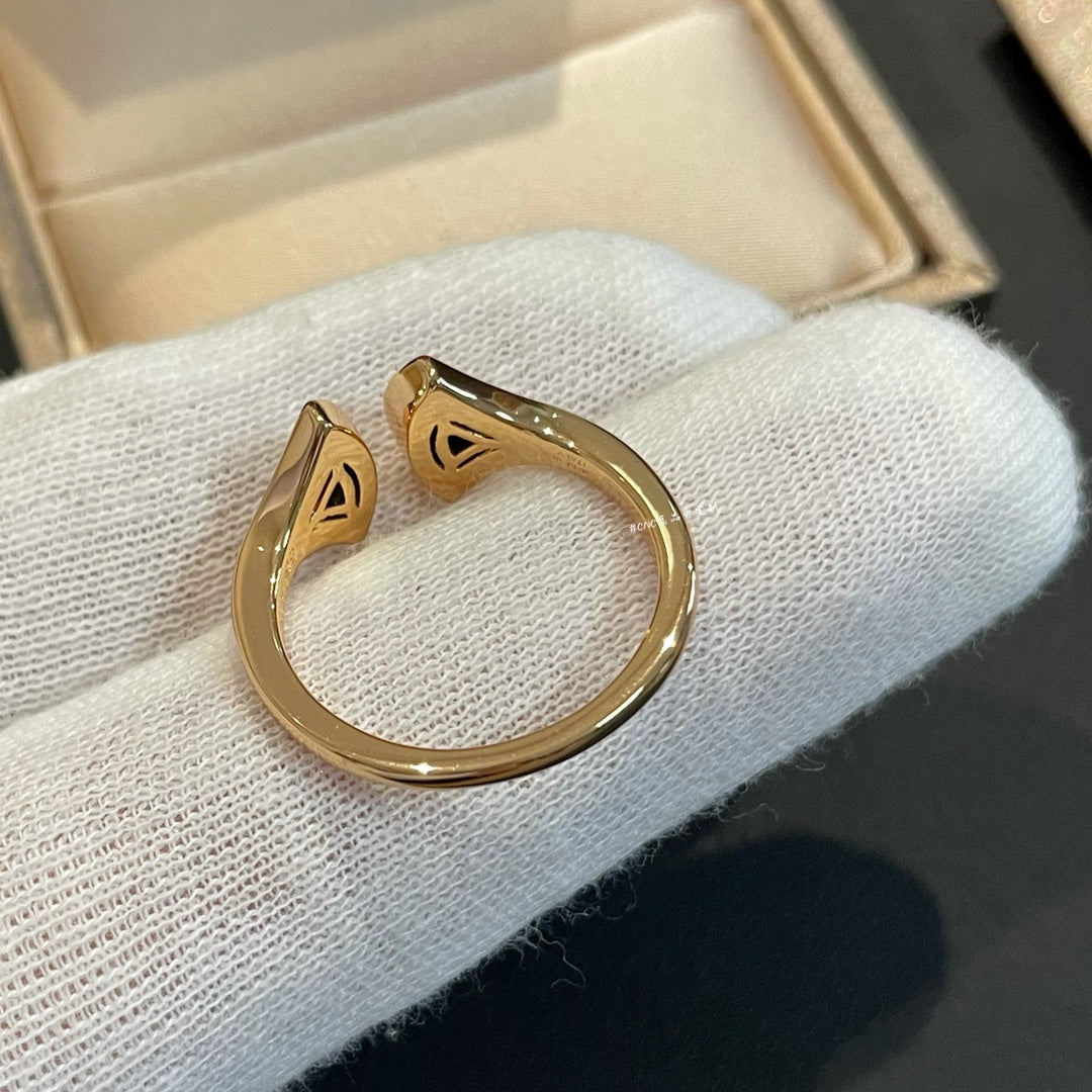 [baslovejewels]DREAM MALACHITE DIAMOND OPEN RING