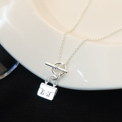 [baslovejewels]POP H PEDANT SILVER NECKLACE