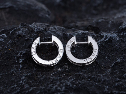 [baslovejewels]ZERO 1 MINI SILVER DIAMOND EARRINGS