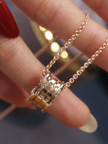 [baslovejewels]ZERO 1 PINK GOLD NECKLACE