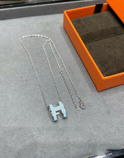 [baslovejewels]POP H SKY BLUE NECKLACE
