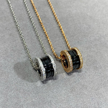[baslovejewels]ZERO 1 DIAMOND CERAMIC NECKLACE