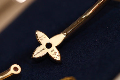 [baslovejewels]IDYLLE PINK GOLD OPEN BRACELET DIAMOND PAVED