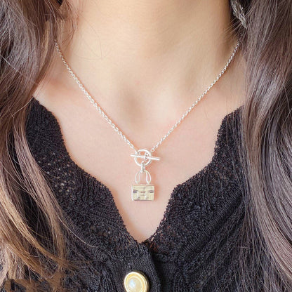 [baslovejewels]CONSTANCE PEDANT SILVER NECKLACE