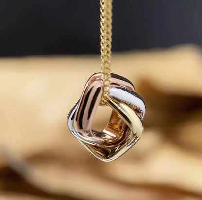 [baslovejewels]TRINITY NECKLACE GOLD SMALL MODEL