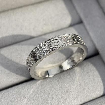 [baslovejewels]LOVE RING 3.6MM DIAMOND PAVED