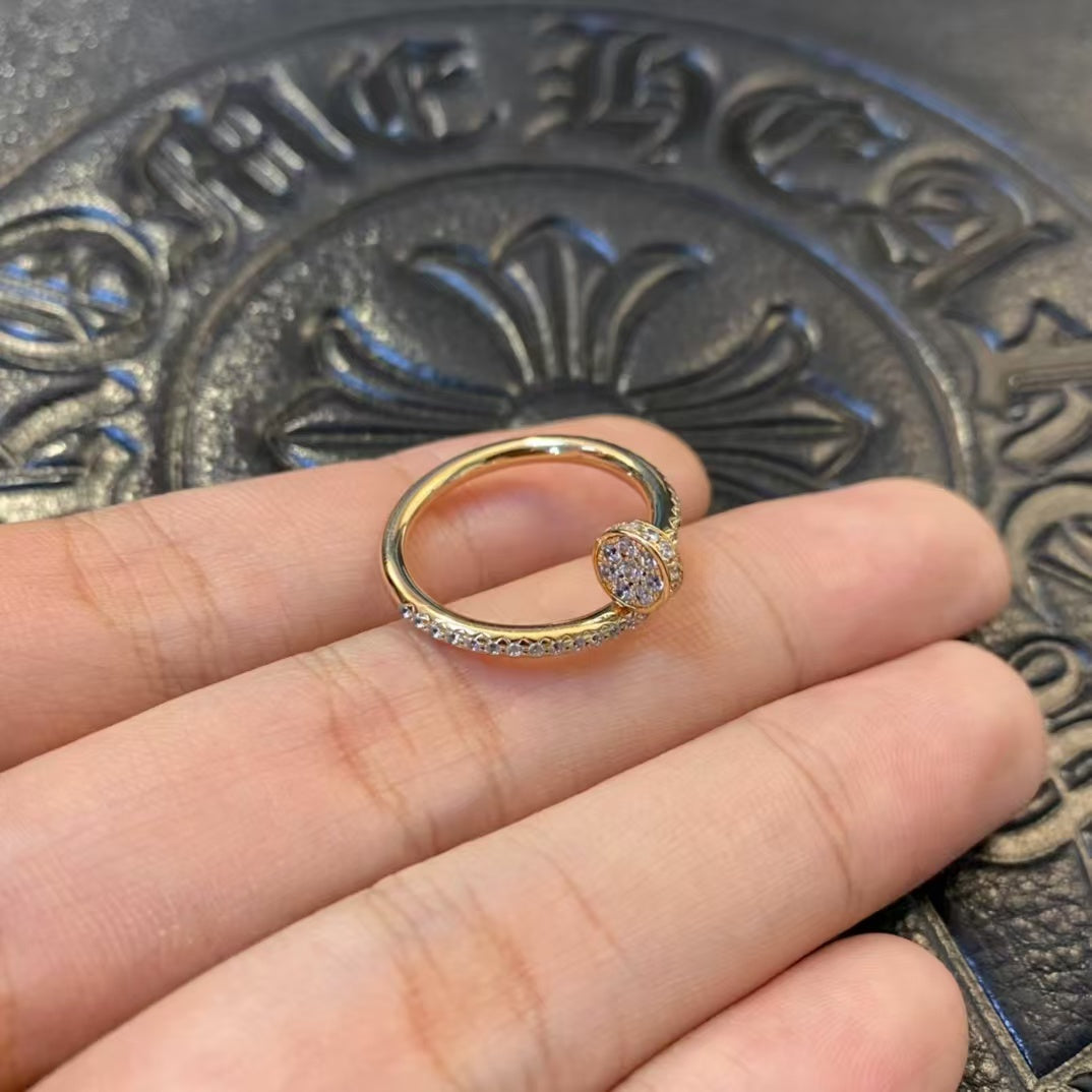 [baslovejewels]JUSTE RING 1.8MM GOLD DIAMONDS