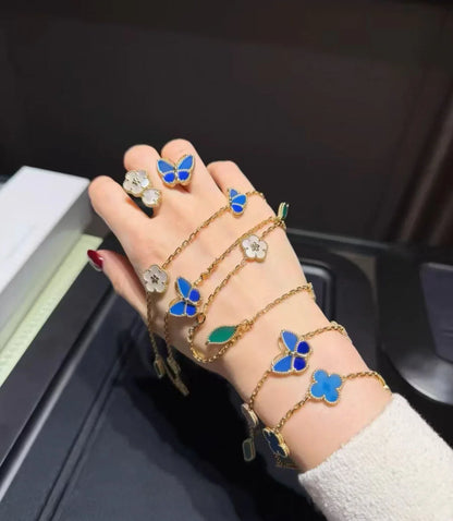 [baslovejewels]LUCKY SPRING GOLD BRACELET 5 MOTIF