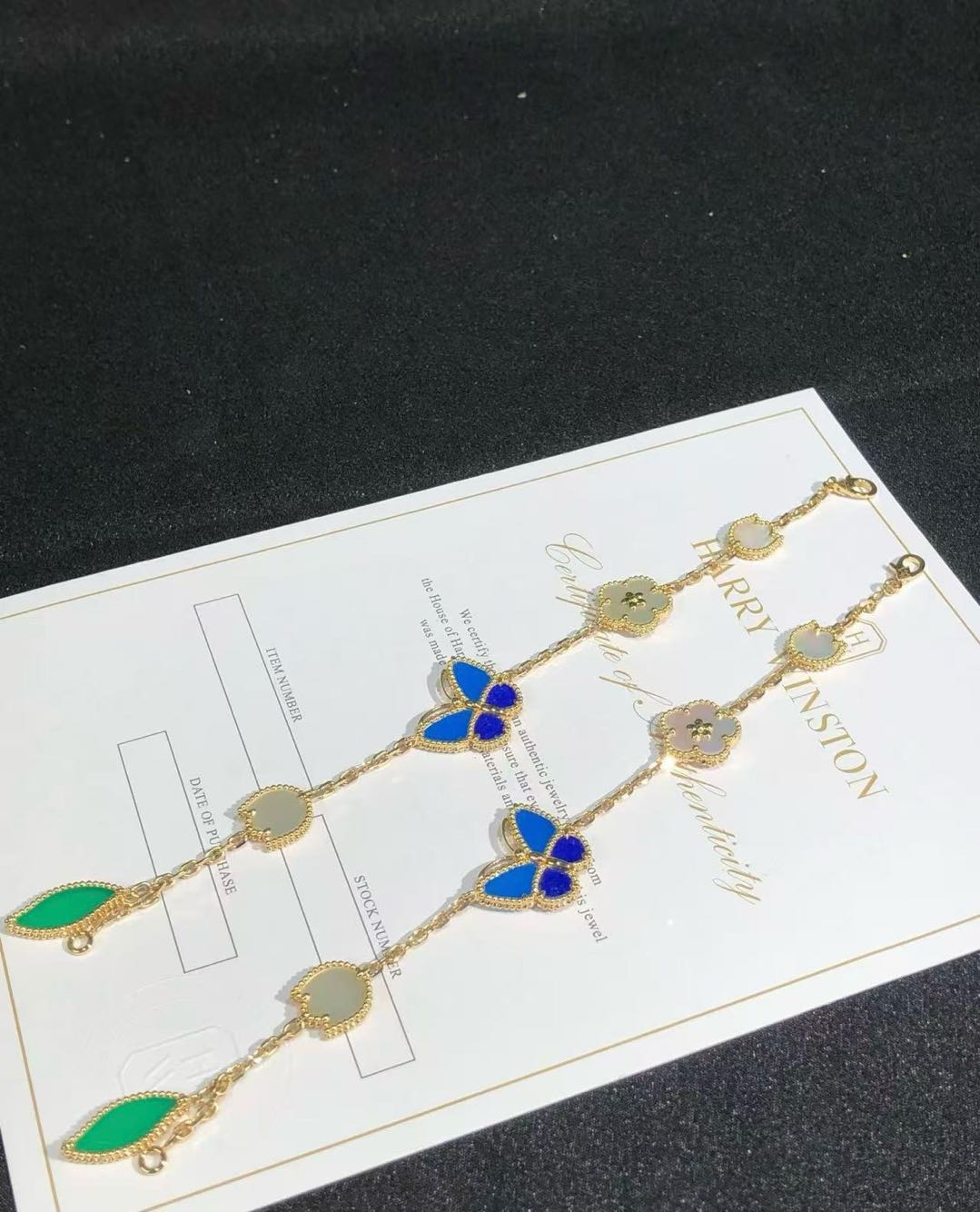[baslovejewels]LUCKY SPRING GOLD BRACELET 5 MOTIF