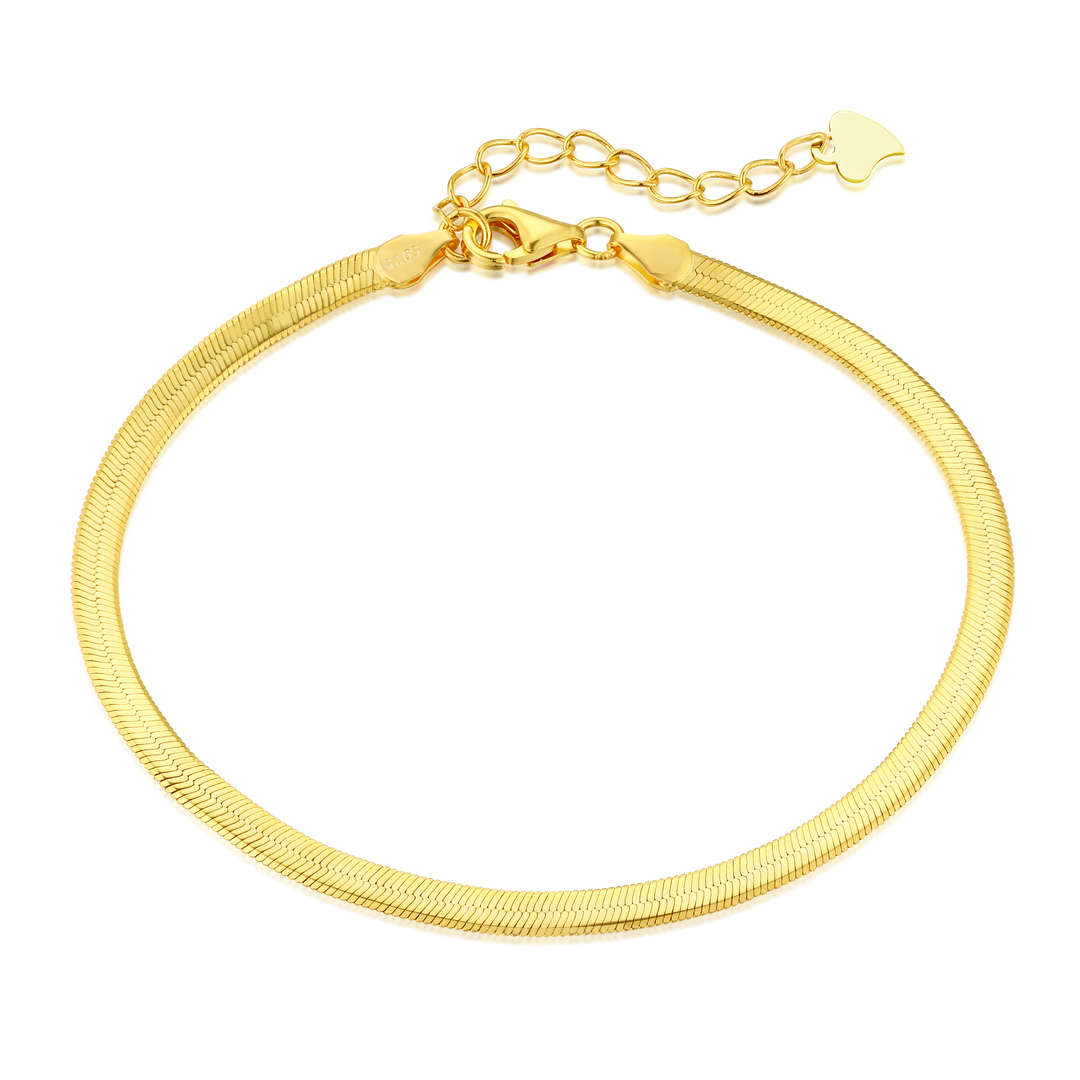 [baslovejewels]Flat Snake Bone Chain Blade Necklace