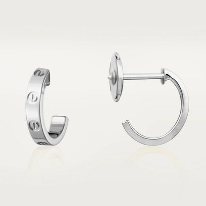 [baslovejewels]LOVE EARRINGS 2.65MM SILVER