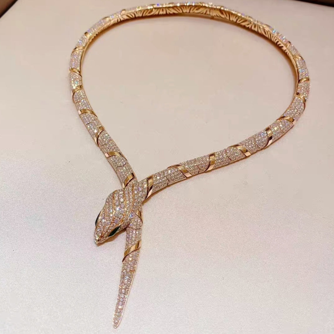 [baslovejewels]HAUTE COUTURE GOLD SERPENTI NECKLACE