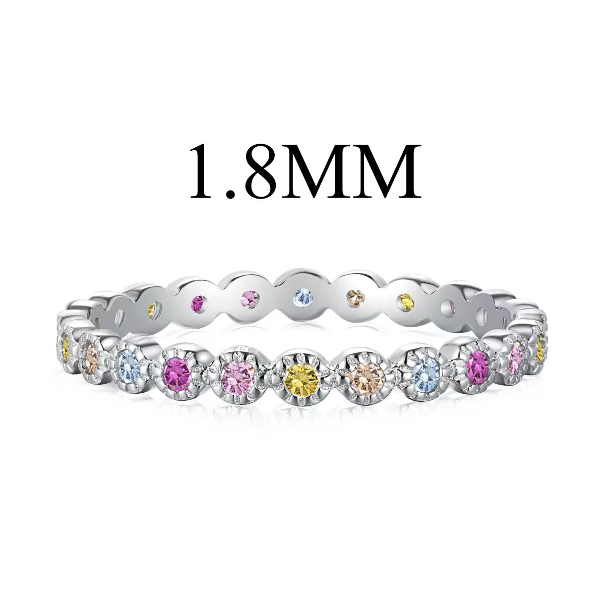 [baslovejewels]Unique Scintillating Round Cut Daily Ring