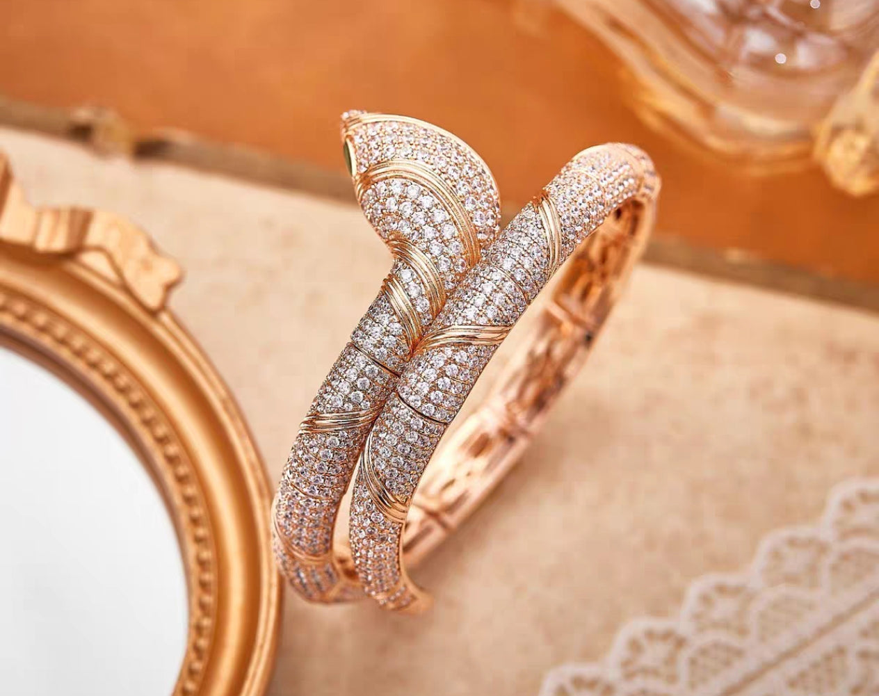 [baslovejewels]HAUTE COUTURE GOLD SERPENTI BRACELET