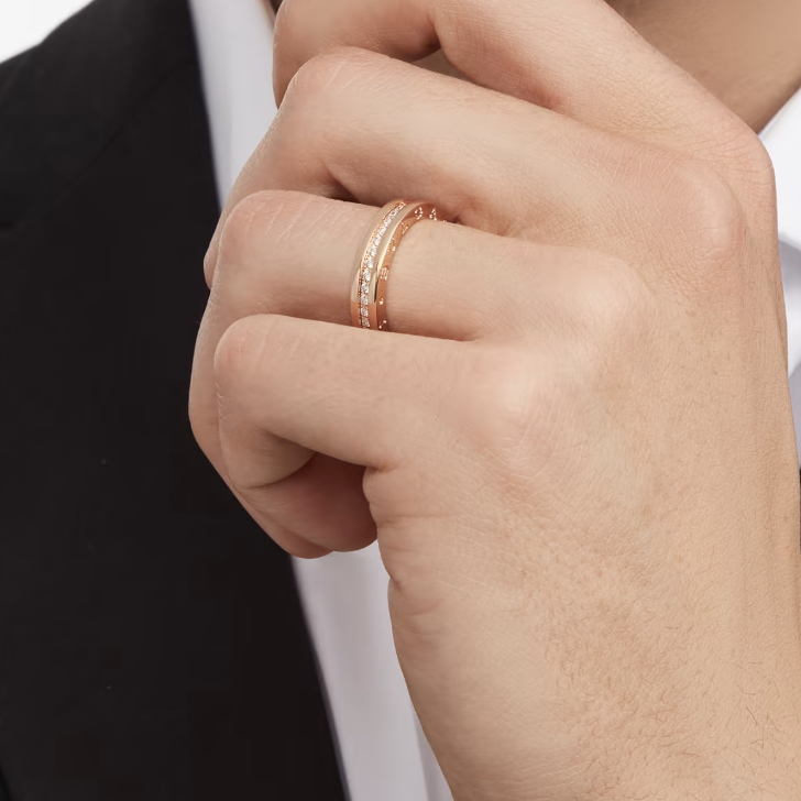 [baslovejewels]ZERO 1 ONE-BAND PAVED DIAMONDS ON THE SPIRAL RING