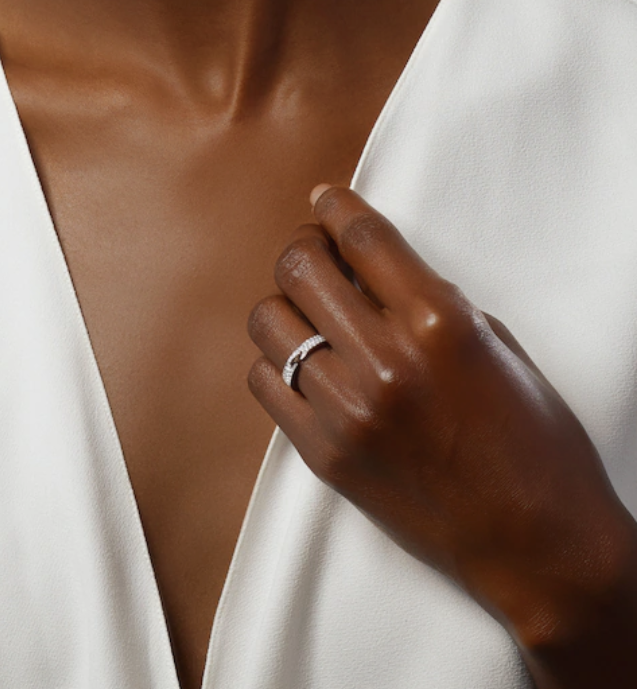 [baslovejewels]ALLIANCE LIENS VIDENCE PAVED DIAMOND 4MM RING