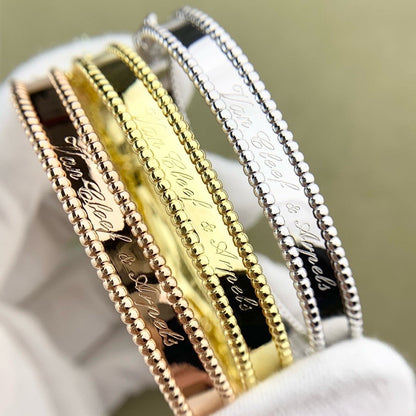 [baslovejewels]CLOVER BRACELET ENGRAVING SERIES