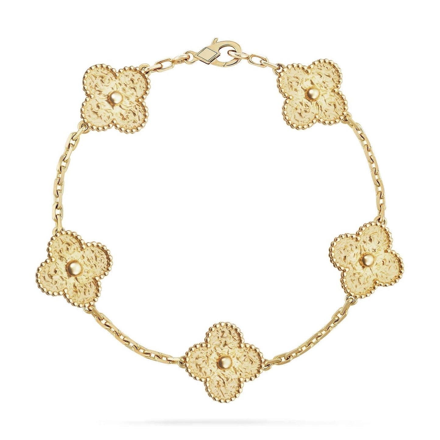 [baslovejewels]CLOVER 5 MOTIFS BRONZING BRACELET