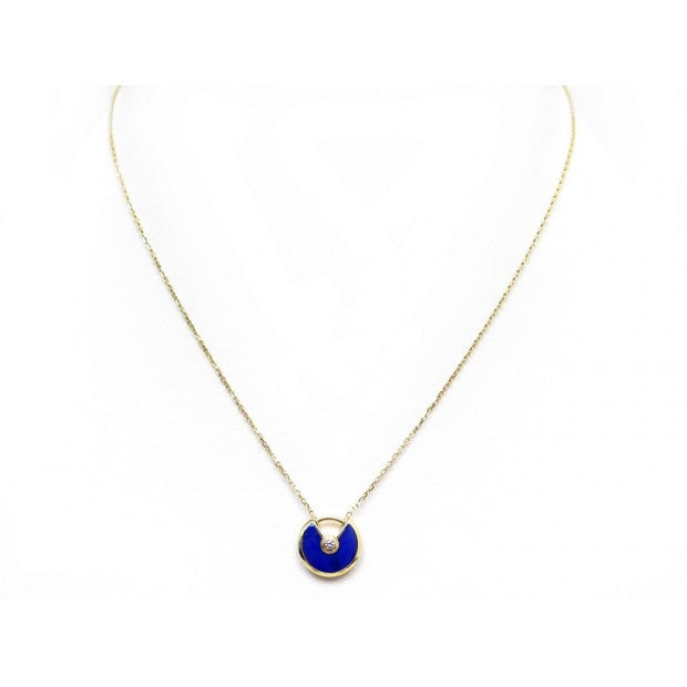 [baslovejewels]AMULETTE ROSE GOLD AGATE NECKLACE