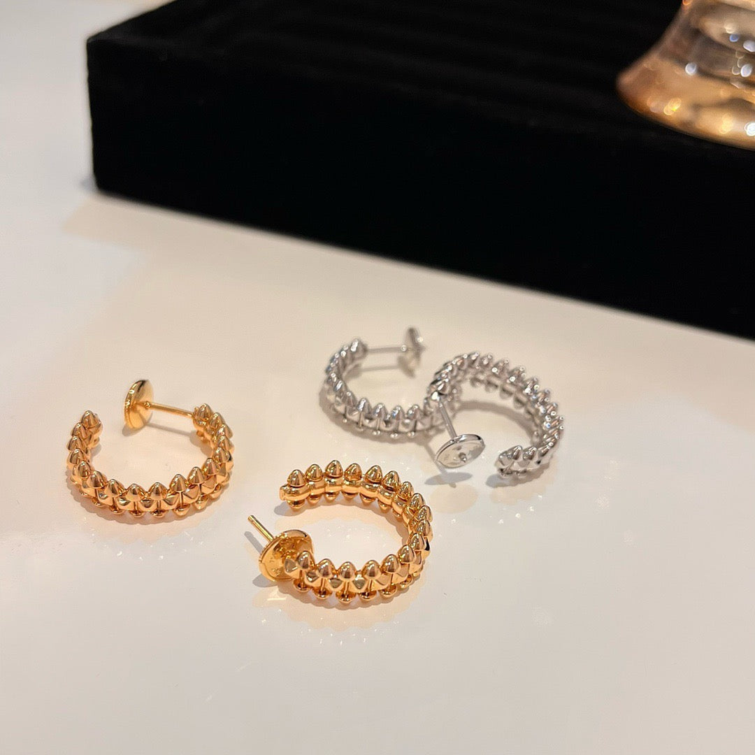 [baslovejewels]CLASH SMALL HOOP EARRINGS