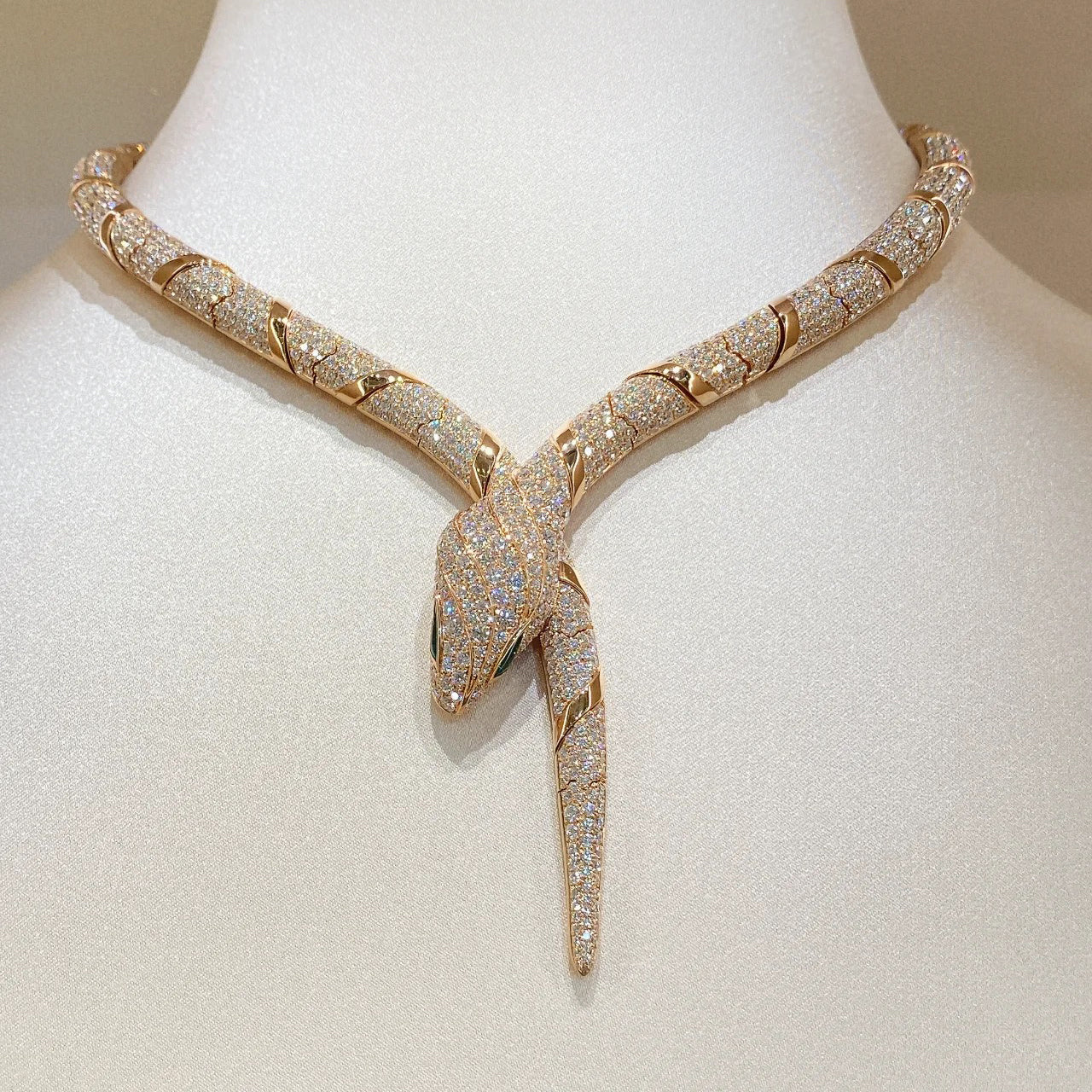 [baslovejewels]HAUTE COUTURE GOLD SERPENTI NECKLACE