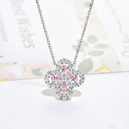 [baslovejewels]LOOP NECKLACE FULL MOTIF DIAMOND 16MM MULTIPLE COLORS