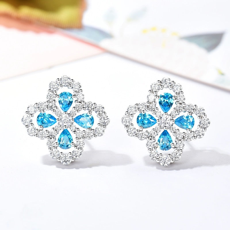 [baslovejewels]LOOP EARRINGS FULL MOTIF DIAMOND 16MM