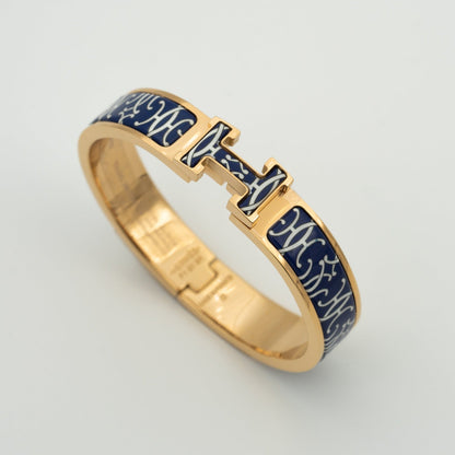 [baslovejewels]H BRACELET BLACK MULTICOLOR